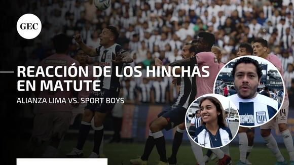 Alianza Lima: la reacción de los hinchas tras la victoria en Matute