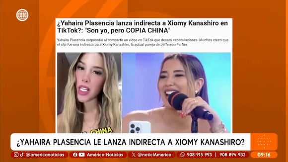 ¿Yahaira Plasencia deja mensaje a Xiomy Kanashiro en sus redes sociales?