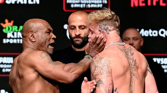 TROME | Mike Tyson cachetada a Jake Paul (Foto: Netflix / Video: mostvaluablepromotions)