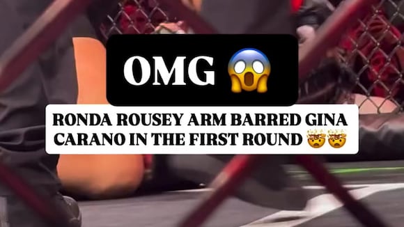 TROME | Ronda Rousey derrota a Gina Carano en 17 segundos (@mostvaluablepromotions)