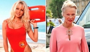 Pamela Anderson deslumbra en San Sebastián con look natural y vestido rosa