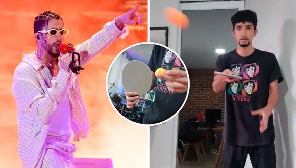 Influencer crea una pista de reggaetón mientras juega ping pong