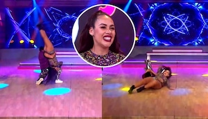 Dorita Orbegoso sufrió terrible caída en plena competencia de baile en ‘Mande quien mande’