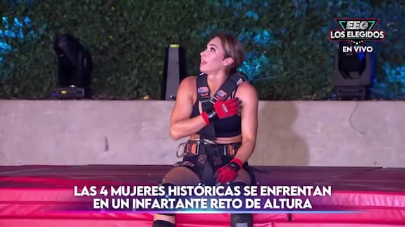 EEG: Melissa Loza sufrió ataque de pánico en reto de altura