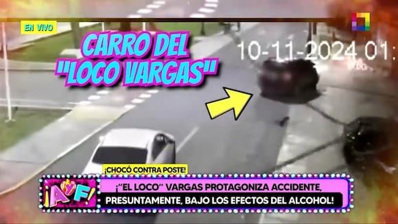 TROME - El ‘Loco’ Vargas pide disculpas a su familia tras choque: Se podría quedar sin brevete