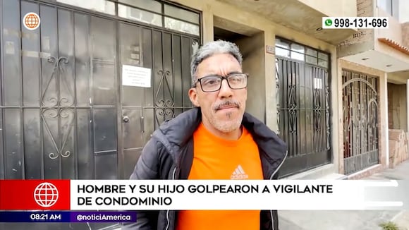 Chosica: Hombre y su hijo golpean a vigilante