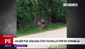 Tarapoto: vecinos defienden a mujer que fue atacada por su expareja con un cuchillo