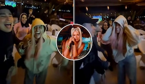 Karol G y su celebración luego de que Colombia clasificara a la final de Copa América 2024