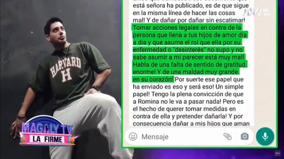 TROME - Jean Paul Santa María saca cara por Romina Gachoy tras denuncia de Angie Jibaja: “Es una falta de gratitud enorme”