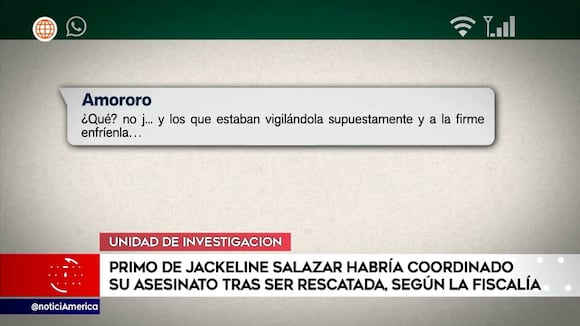 Primo de Jackeline Salazar habría coordinado su asesinato tras ser rescatada