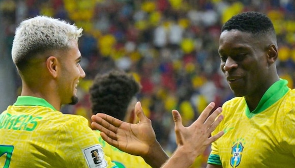 Andreas Pereira anota golazo para 3-0 de Brasil vs Perú. (Video: Movistar Deportes)