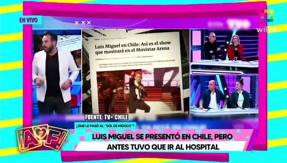 Luis Miguel tuvo problemas de salud