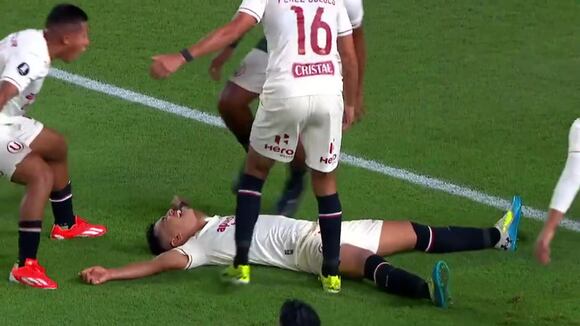 El doblete de José Rivera en el Universitario vs. LDU de Quito (Fuente: ESPN)