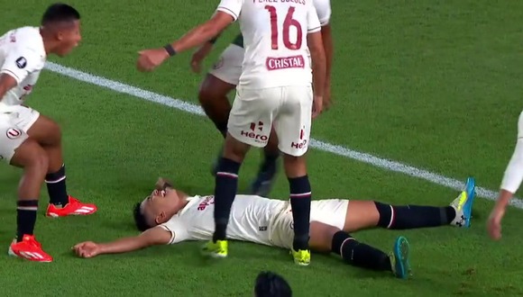 El doblete de José Rivera en el Universitario vs. LDU de Quito (Fuente: ESPN)