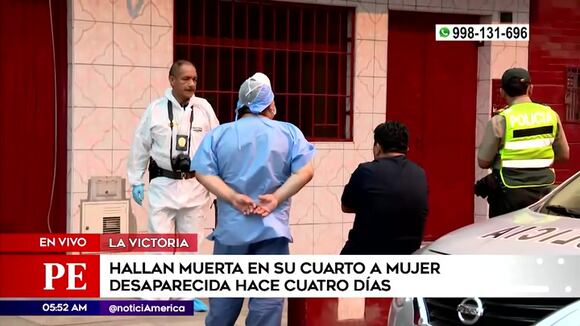 La Victoria: hallaron muerta en su cuarto a mujer reportada como desaparecida