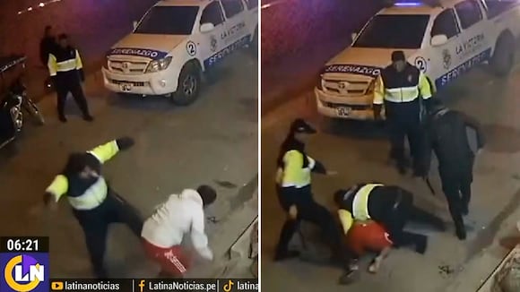 Chiclayo: Serenos agreden a sujeto que había sido asaltado minutos antes