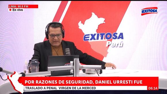 Daniel Urresti trasladado a penal Virgen de La Merced