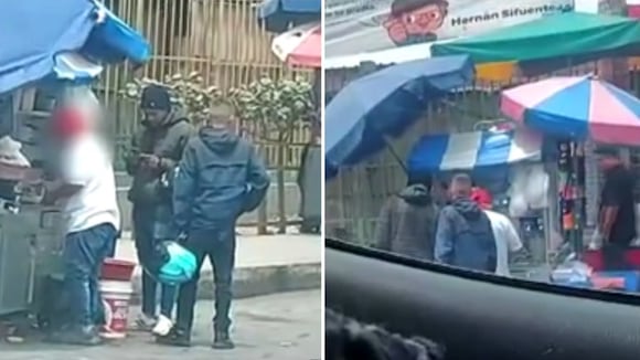 Captan a extorsionadores cobrando cupos a comerciantes en Los Olivos: "Tienes que matricularte"