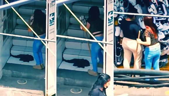 Vendedora realiza inesperada acción para agrandar zapatillas