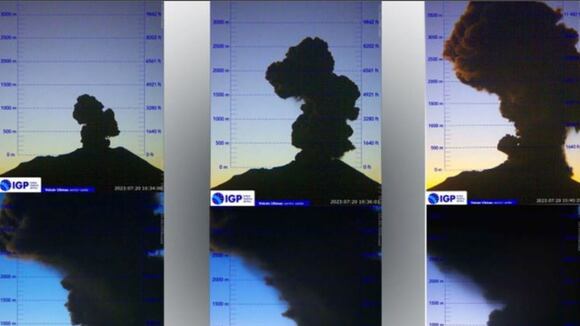 Arequipa: Volcán Ubinas presenta actividad