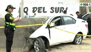 Lurín: hombre muere tras impactar su auto contra un bloque de concreto