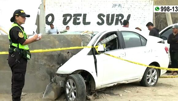 Lurín: hombre muere tras impactar su auto contra un muro de contención