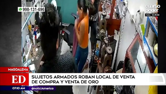 Magdalena: Sujetos armados roban local