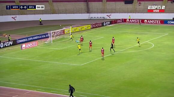 Gol de Yorman Zapata para el 1-0 de Defensa y Justicia sobre César Vallejo por Sudamericana. (Video: ESPN 2)