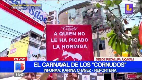 El carnaval de los "cornudos" desde Pucallpa