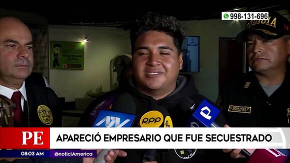 Aparece empresario que fue secuestrado