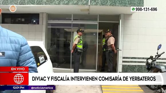 Diviac y fiscalía intervienen comisaría de Yerbateros