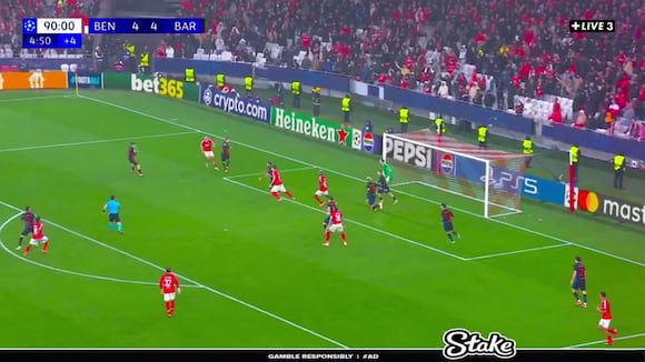 Raphinha puso el 5-4 para el Barcelona. (Video: Live 3)