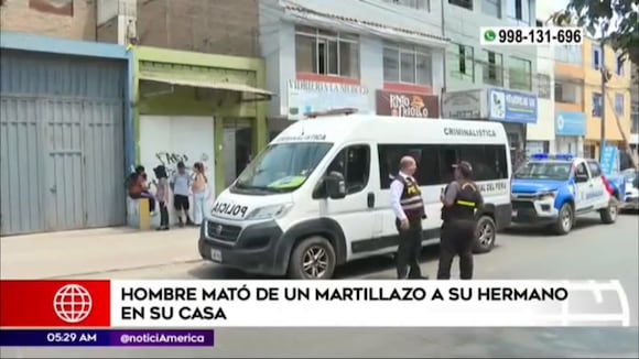 hombre asesina a su hermano de un martillazo