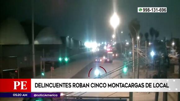 Delincuentes Robaron Cinco Montacargas De Local Primera Edición Noticias Perú