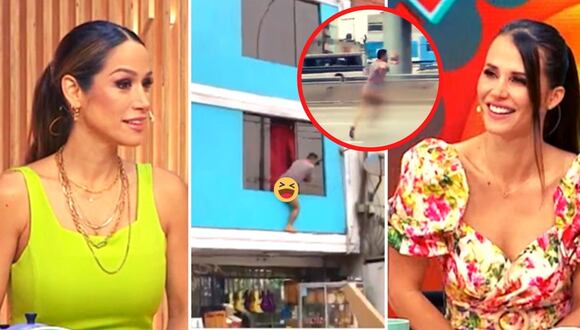 Hombre desnudo escapa por la ventana de un hotel