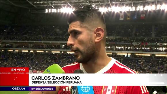 Declaraciones de Carlos Zambrano tras la derrota de Perú