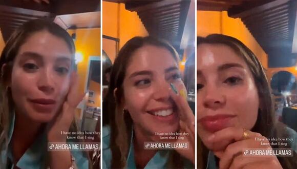 Flavia Laos quedó impactada al escuchar su canción en un restaurante en Brasil