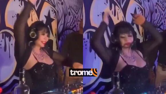 TROME | Susy Díaz se luce como DJ en discoteca
