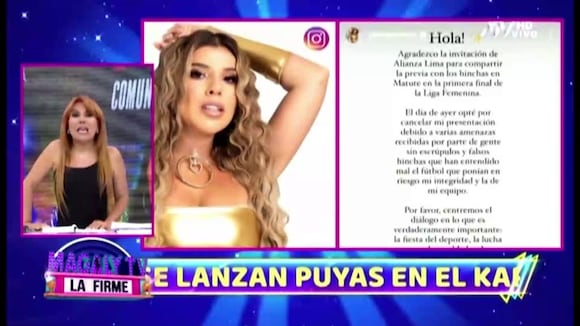 Trome|Yahaira revela por qué no cantará en Matute