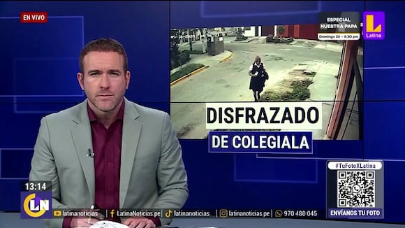 Trujillo: Hombre se disfraza de colegiala y pasea por las calles