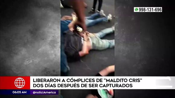 Liberan a Cómplices de "Maldito Cris"