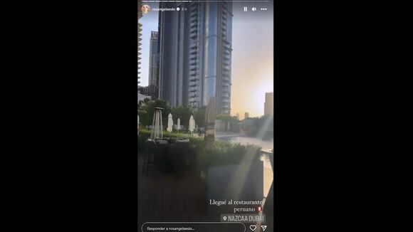 Rosángela Espinoza presume su estadía en Dubái
