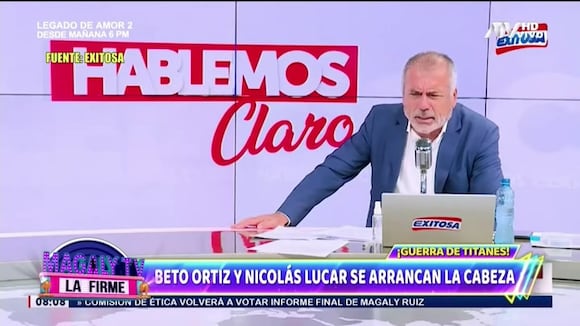 TROME | Beto Ortiz y Nicolás Lúcar se pelean