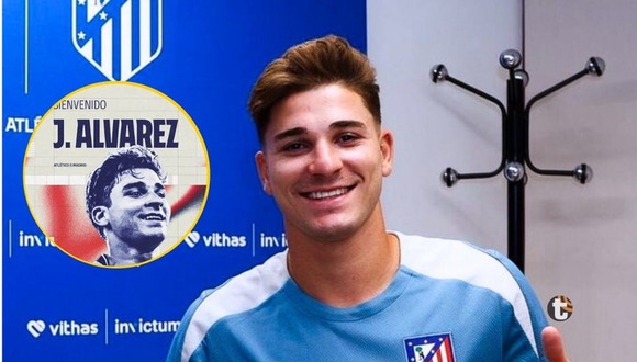 Atlético Madrid confirma fichaje de Julián Álvarez (Foto: @Atleti)