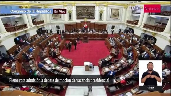 Pleno del Congreso rechaza admisión de moción de vacancia contra Dina Boluarte