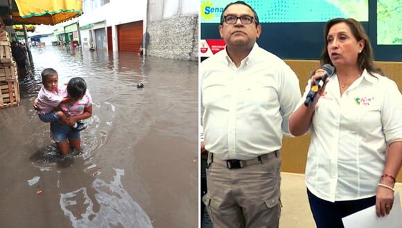 Dina Boluarte anuncia medidas para apoyar a damnificados de huaico
