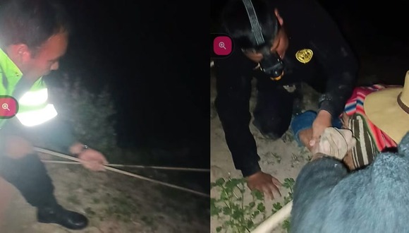 Arequipa: Mujer cae a abismo de 400 metros de profundidad y milagrosamente fue rescatada con vida y solo sufrió algunos golpes y rasguños, en Caylloma. (Video PNP)
