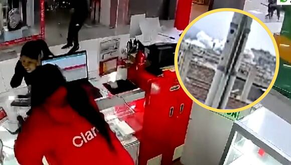 El momento exacto de la explosión en grifo de Villa María del Triunfo