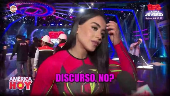 Reacción de Onelia Molina cuando le preguntaron si retomó su relación con Mario Irivarren.