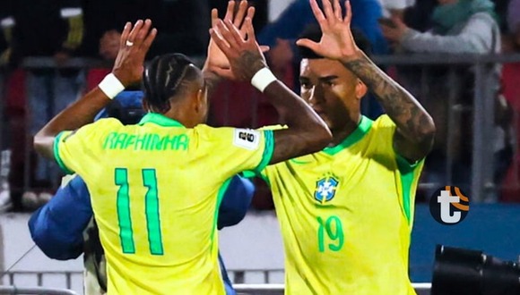 Igor Jesús encuentra el empte 1-1 para Brasil ante Chile por Eliminatorias 2026.